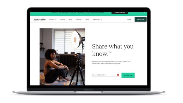 コンテンツ販売はteachableを使う