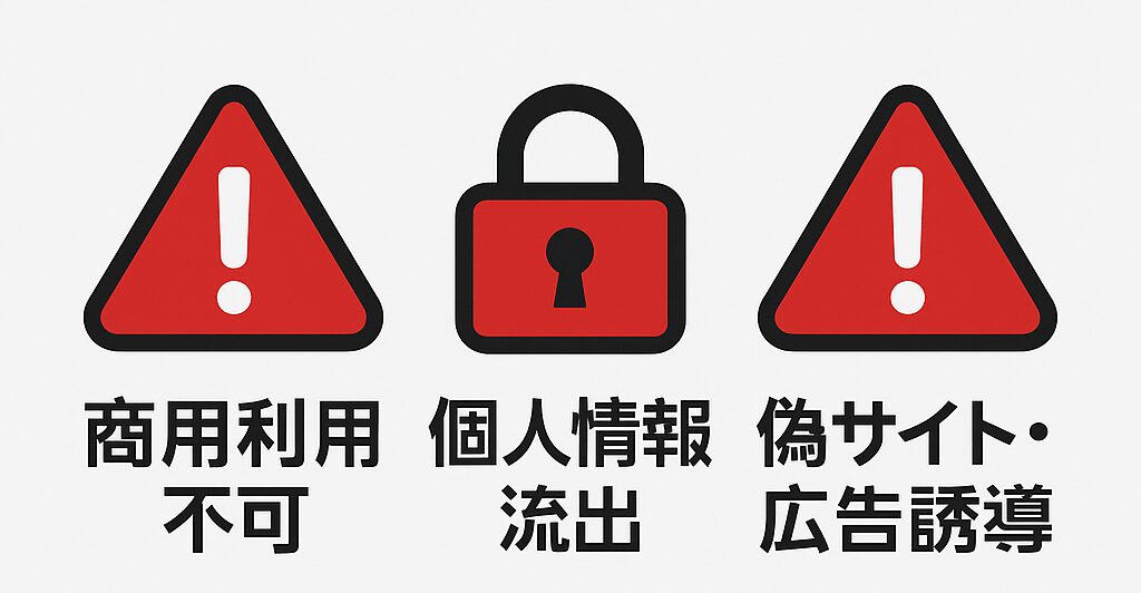 注意：無料でも気をつけたい3つの落とし穴