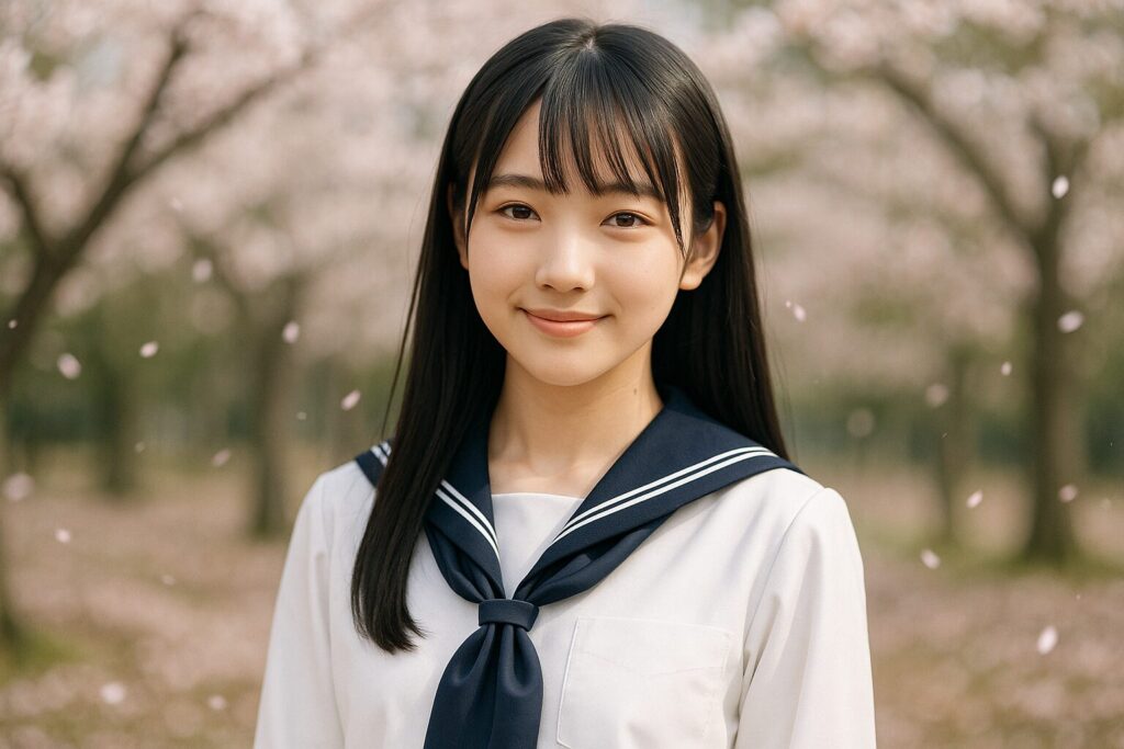 清楚系・制服風 美少女プロンプト