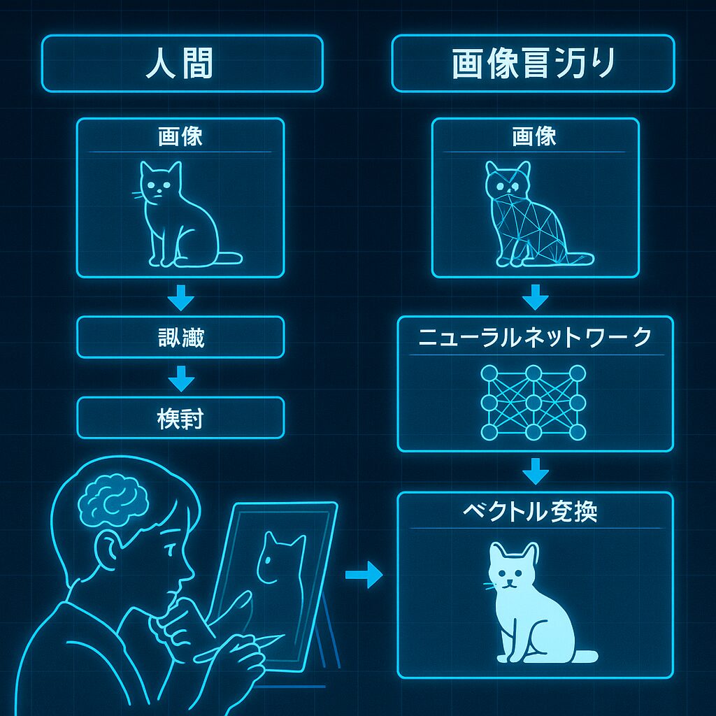 画像学習の全体像：人間とAIの共通点
