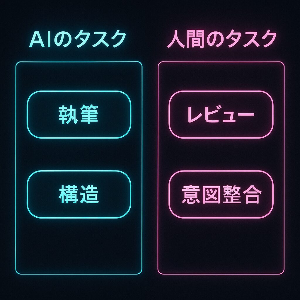 AIと人間ライターのベストな分業方法