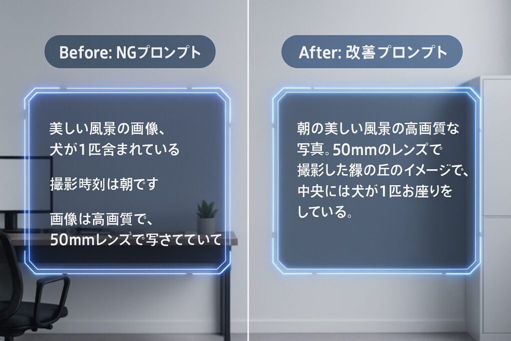 プロンプト改善のフローとチェックリスト