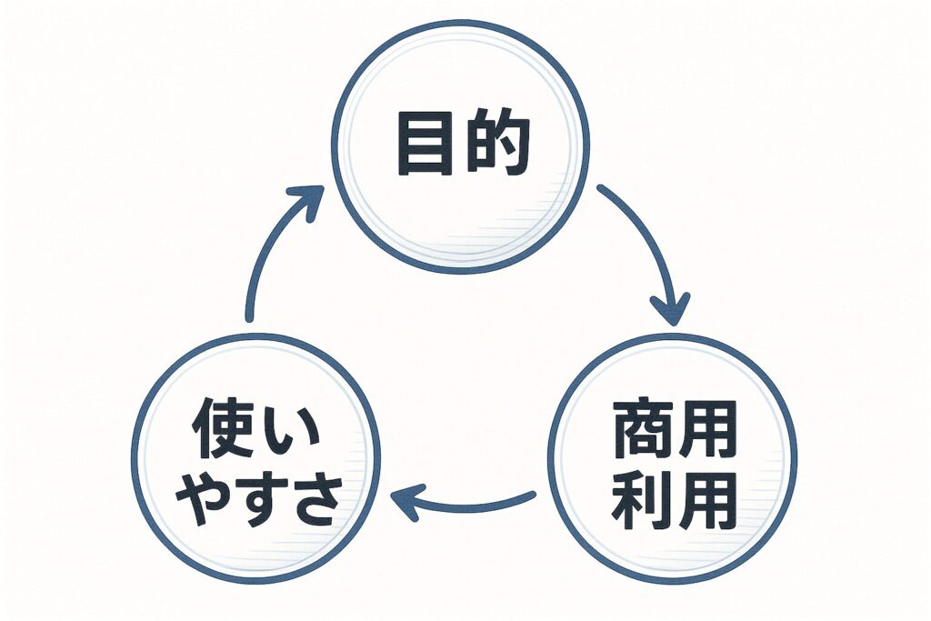 AI漫画ツールの選び方｜3つの判断軸