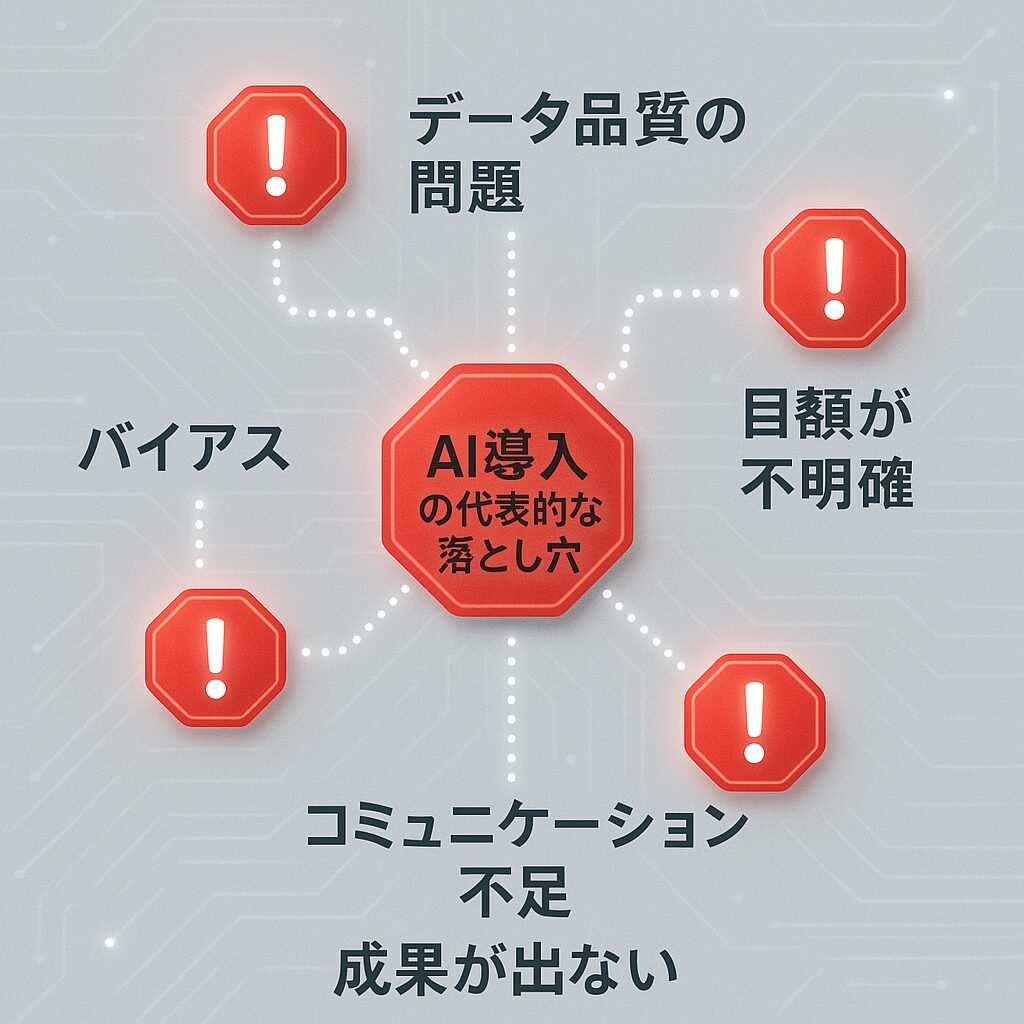 AI分析の落とし穴と失敗事例から学ぶポイント