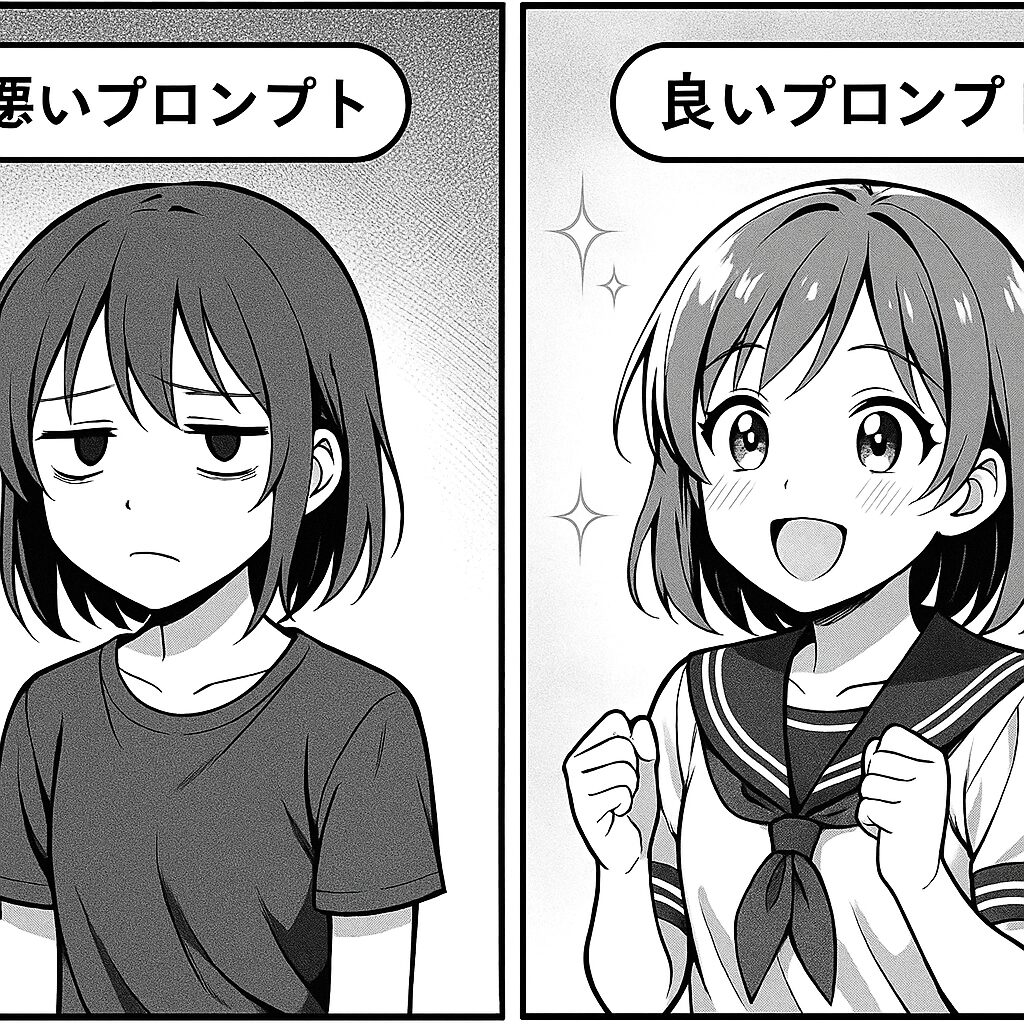 AI漫画ツールをうまく使うためのプロンプト設計