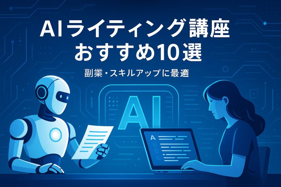 AIライティングスクールおすすめ８選｜副業に強い実践講座を厳選！