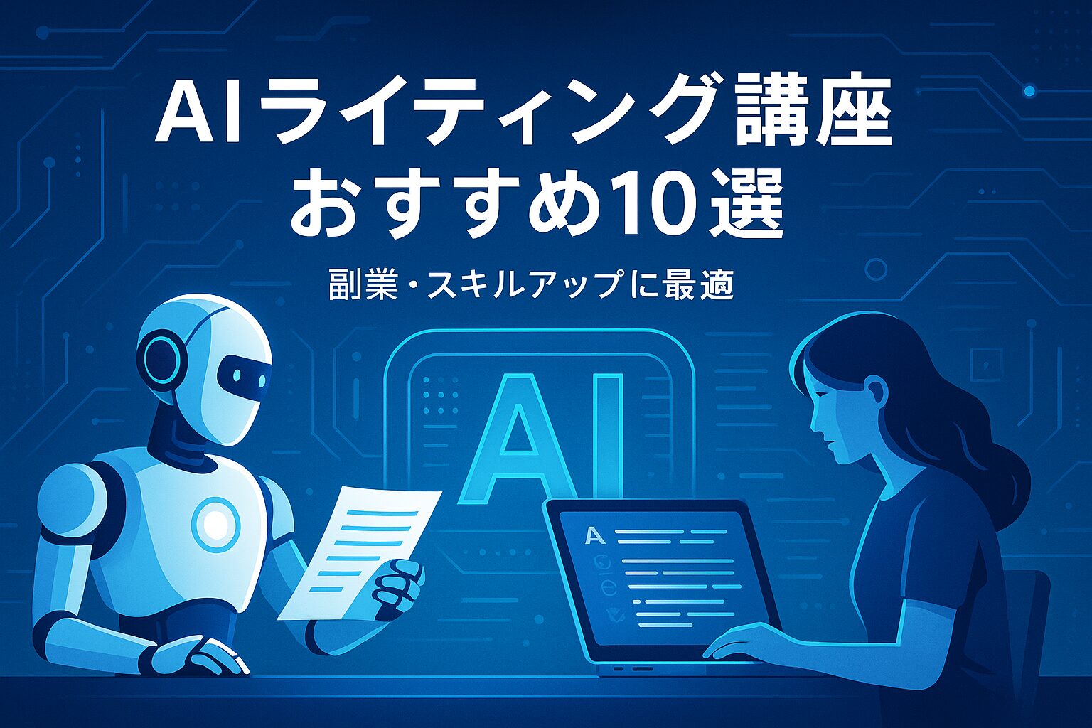 AIライティングスクールおすすめ８選｜副業に強い実践講座を厳選！