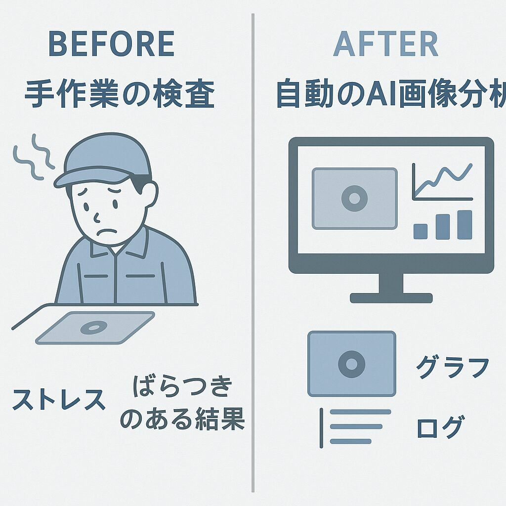 図解｜AI導入前後で変わる業務イメージ