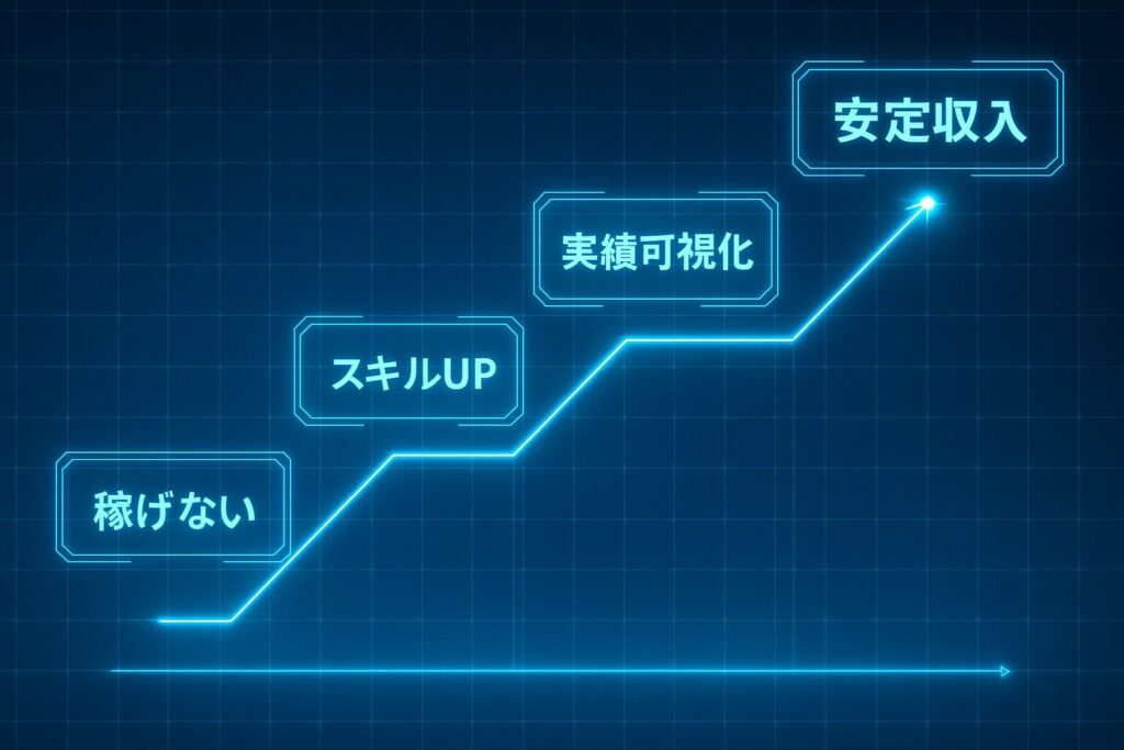今すぐ実践できる！稼げない状態を抜け出す3ステップ