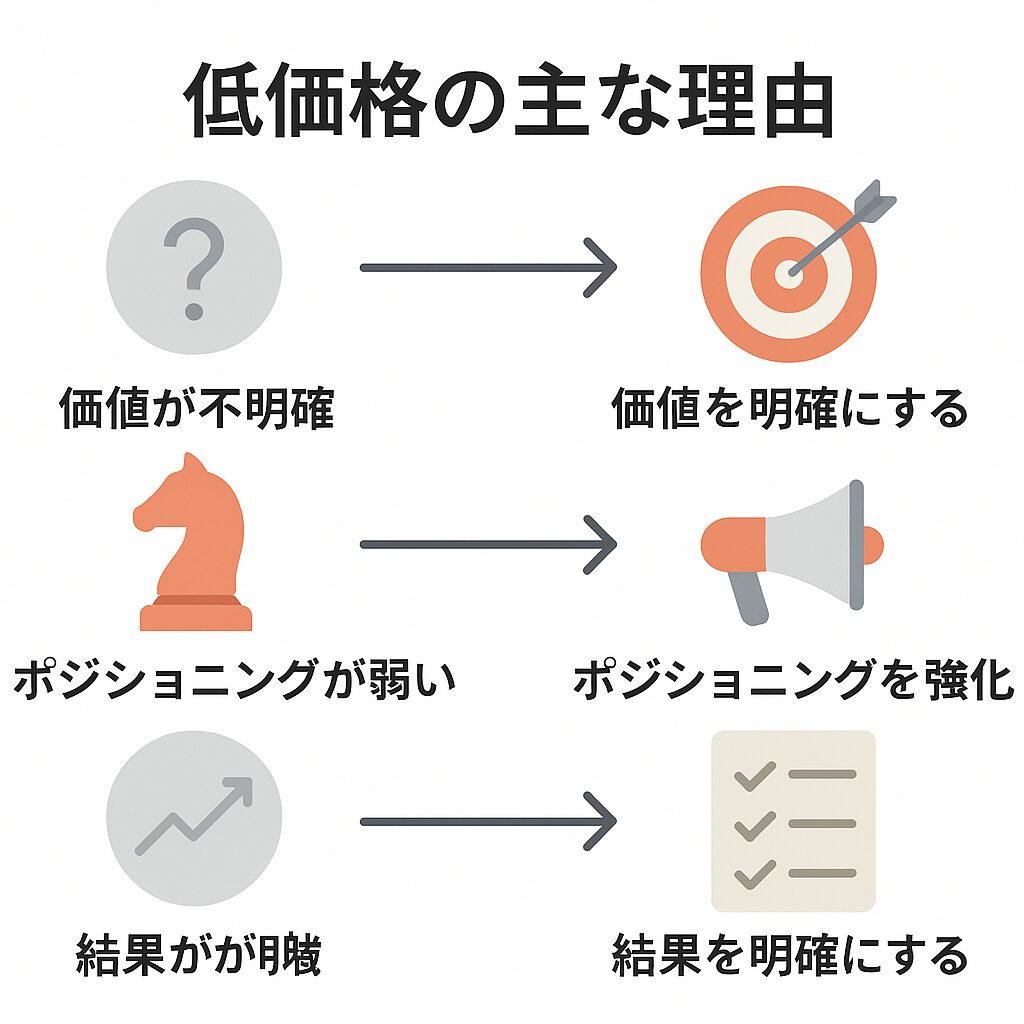 なぜ単価が上がらないのか？5つの盲点