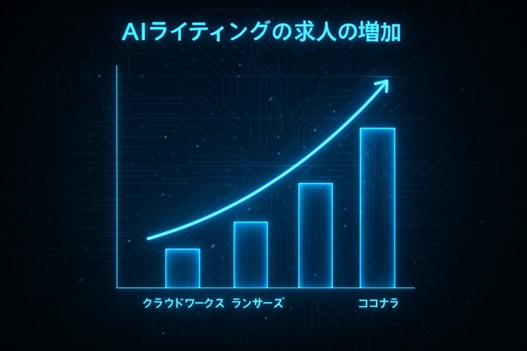 最新データで見るAIライティング副業市場の伸び