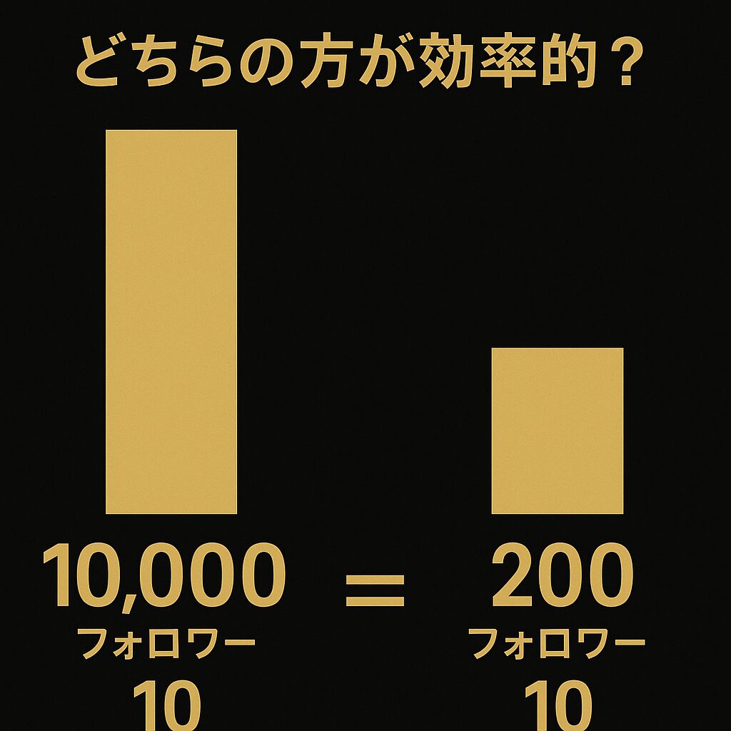 1万人に届けて10人売れる？200人で10人売れる？