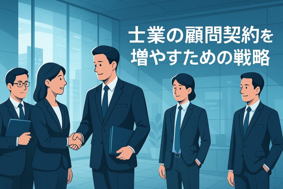 営業が苦手でも大丈夫！士業が顧問契約を安定して増やす3つの導線設計